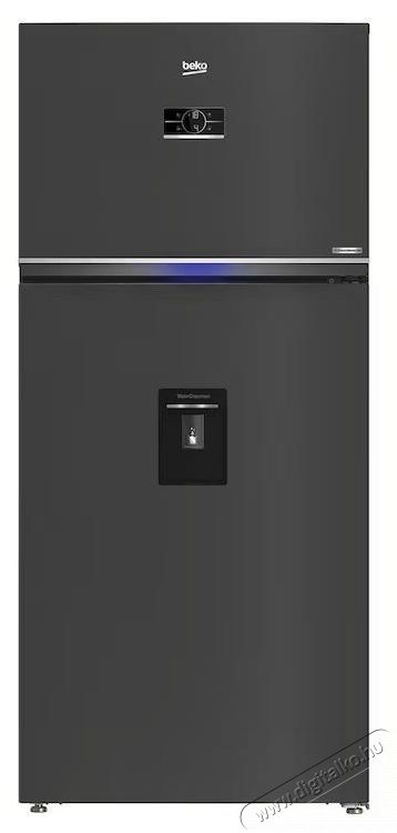 Beko RDNE650E40DZXBRN1 k&eacute;tajt&oacute;s hűtőszekr&eacute;ny, 630 l, Everfresh+, AeroFlow, ProSmart inverteres kompresszor, v&iacute;zadagol&oacute;, E energiaoszt&aacute;ly, M 187,7 cm, S&ouml;t&eacute;t rozsdamentes ac&eacute;l Konyhai term&eacute;kek - Hűtő, fagyaszt&oacute; (szabadon&aacute;ll&oacute;) - Fel&uuml;lfagyaszt&oacute;s kombin&aacute;lt hűtő - 532961