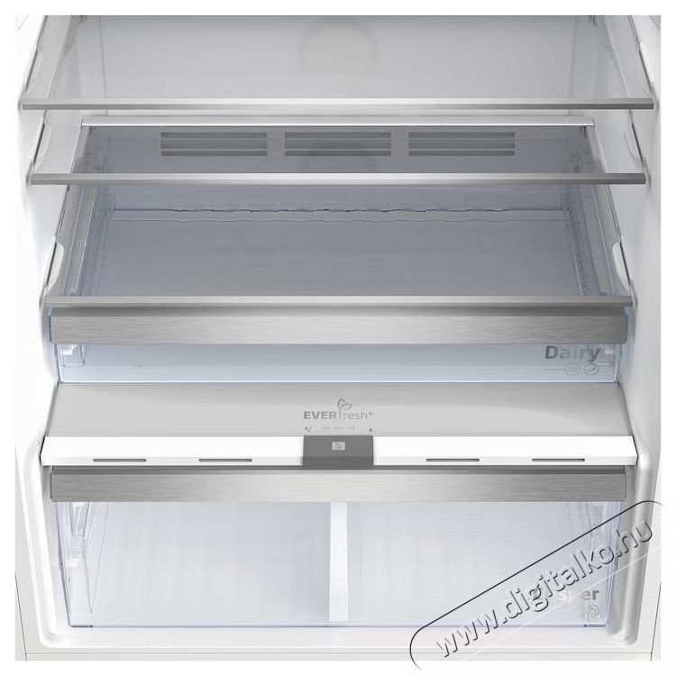 Beko RDNE650E40DZXBRN1 k&eacute;tajt&oacute;s hűtőszekr&eacute;ny, 630 l, Everfresh+, AeroFlow, ProSmart inverteres kompresszor, v&iacute;zadagol&oacute;, E energiaoszt&aacute;ly, M 187,7 cm, S&ouml;t&eacute;t rozsdamentes ac&eacute;l Konyhai term&eacute;kek - Hűtő, fagyaszt&oacute; (szabadon&aacute;ll&oacute;) - Fel&uuml;lfagyaszt&oacute;s kombin&aacute;lt hűtő - 532961