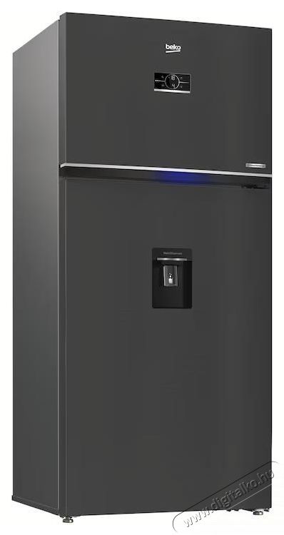 Beko RDNE650E40DZXBRN1 k&eacute;tajt&oacute;s hűtőszekr&eacute;ny, 630 l, Everfresh+, AeroFlow, ProSmart inverteres kompresszor, v&iacute;zadagol&oacute;, E energiaoszt&aacute;ly, M 187,7 cm, S&ouml;t&eacute;t rozsdamentes ac&eacute;l Konyhai term&eacute;kek - Hűtő, fagyaszt&oacute; (szabadon&aacute;ll&oacute;) - Fel&uuml;lfagyaszt&oacute;s kombin&aacute;lt hűtő - 532961