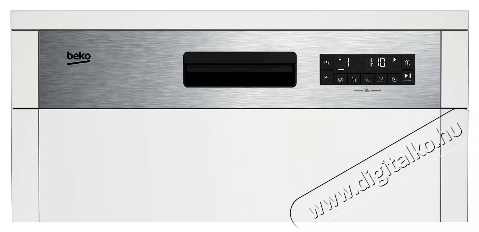 Beko BDSN26430X, F&eacute;lig be&eacute;p&iacute;thető mosogat&oacute;g&eacute;p, 60 cm, Ujjlenyomat mentes rozsdamentes ac&eacute;l Konyhai term&eacute;kek - Mosogat&oacute;g&eacute;p - Norm&aacute;l (60cm) be&eacute;p&iacute;thető mosogat&oacute;g&eacute;p - 534863