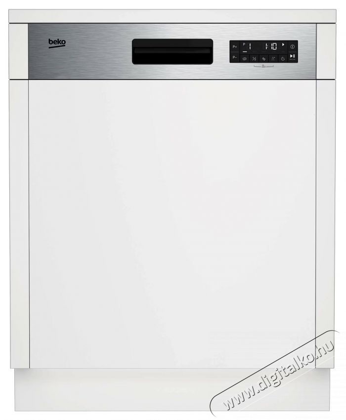 Beko BDSN26430X, F&eacute;lig be&eacute;p&iacute;thető mosogat&oacute;g&eacute;p, 60 cm, Ujjlenyomat mentes rozsdamentes ac&eacute;l Konyhai term&eacute;kek - Mosogat&oacute;g&eacute;p - Norm&aacute;l (60cm) be&eacute;p&iacute;thető mosogat&oacute;g&eacute;p - 534863