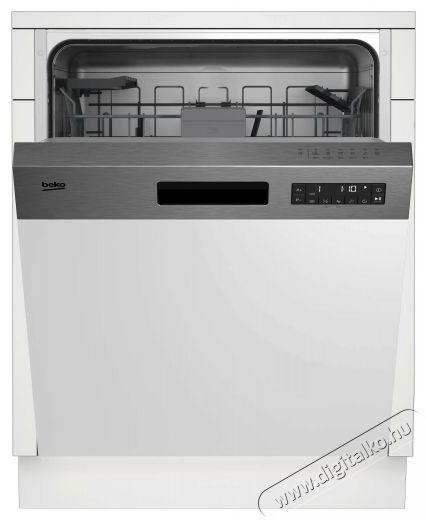 Beko BDSN26430X, F&eacute;lig be&eacute;p&iacute;thető mosogat&oacute;g&eacute;p, 60 cm, Ujjlenyomat mentes rozsdamentes ac&eacute;l Konyhai term&eacute;kek - Mosogat&oacute;g&eacute;p - Norm&aacute;l (60cm) be&eacute;p&iacute;thető mosogat&oacute;g&eacute;p - 534863