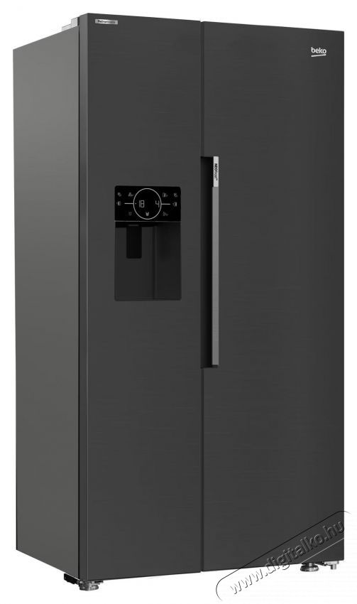 Beko GNO52223MXPN Side by side hűtőszekr&eacute;ny, 522 l, D energiaoszt&aacute;ly, No Frost, M 190 cm, Inox Konyhai term&eacute;kek - Hűtő, fagyaszt&oacute; (szabadon&aacute;ll&oacute;) - Amerikai t&iacute;pus&uacute; Side By Side hűtő - 534874