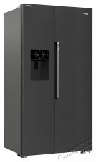 Beko GNO52223MXPN Side by side hűtőszekr&eacute;ny, 522 l, D energiaoszt&aacute;ly, No Frost, M 190 cm, Inox Konyhai term&eacute;kek - Hűtő, fagyaszt&oacute; (szabadon&aacute;ll&oacute;) - Amerikai t&iacute;pus&uacute; Side By Side hűtő - 534874