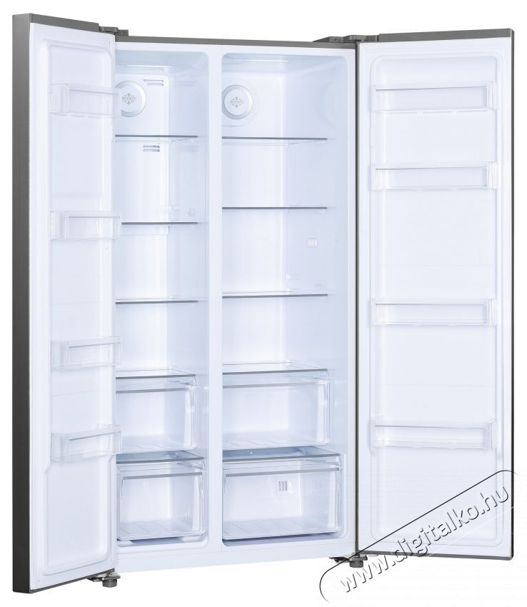 Beko GNO5324XPN Side by side hűtőszekr&eacute;ny, 532 l, C eenrgiaoszt&aacute;ly, No Frost, LED vil&aacute;g&iacute;t&aacute;s, Ajt&oacute;nyit&aacute;s jelzőhang, Eco funkci&oacute;, H 177 cm, Rozsdamentes ac&eacute;l Konyhai term&eacute;kek - Hűtő, fagyaszt&oacute; (szabadon&aacute;ll&oacute;) - Fel&uuml;lfagyaszt&oacute;s kombin&aacute;lt hűtő - 534873