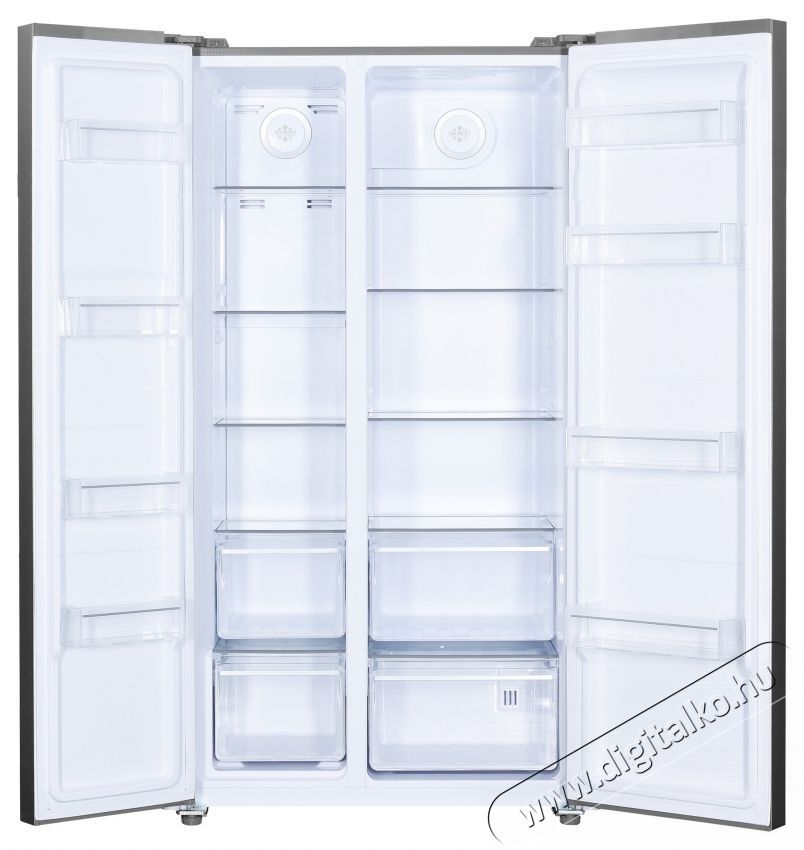 Beko GNO5324XPN Side by side hűtőszekr&eacute;ny, 532 l, C eenrgiaoszt&aacute;ly, No Frost, LED vil&aacute;g&iacute;t&aacute;s, Ajt&oacute;nyit&aacute;s jelzőhang, Eco funkci&oacute;, H 177 cm, Rozsdamentes ac&eacute;l Konyhai term&eacute;kek - Hűtő, fagyaszt&oacute; (szabadon&aacute;ll&oacute;) - Fel&uuml;lfagyaszt&oacute;s kombin&aacute;lt hűtő - 534873