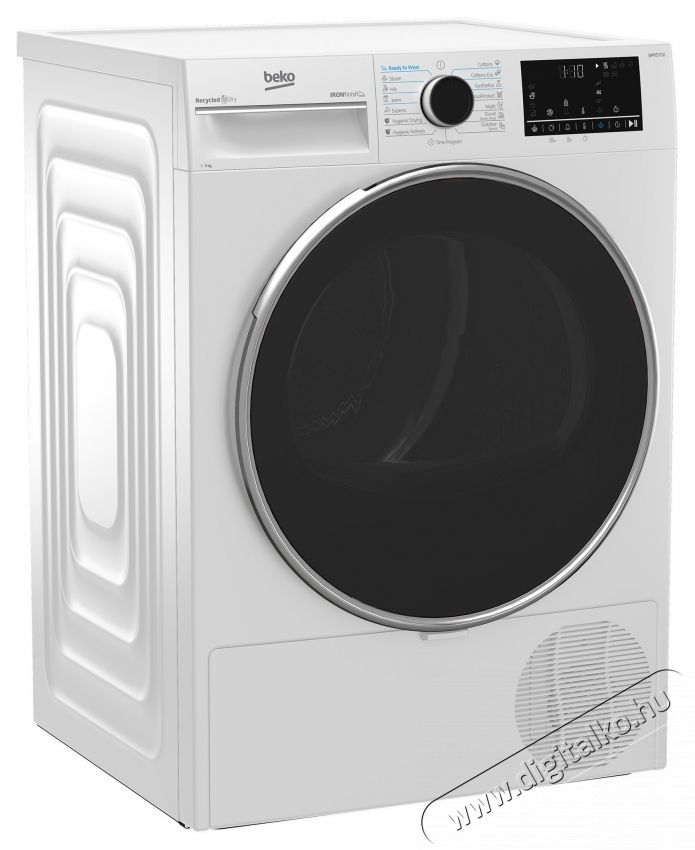 Beko B5T49243WEU sz&aacute;r&iacute;t&oacute;g&eacute;p, hőszivatty&uacute;s, 9 kg, 15 program, B energiaoszt&aacute;ly, Iron Finish, RecycledDry, OptiSense, Aquawave, Hygienic Refresh, feh&eacute;r H&aacute;ztart&aacute;s / Otthon / K&uuml;lt&eacute;r - Mos&oacute;g&eacute;p / sz&aacute;r&iacute;t&oacute;g&eacute;p - Sz&aacute;r&iacute;t&oacute;g&eacute;p - 536103