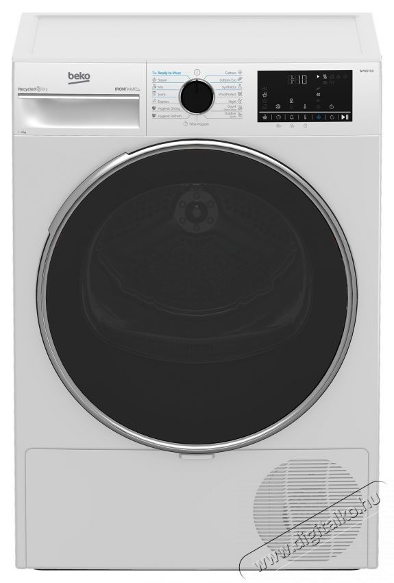 Beko B5T49243WEU sz&aacute;r&iacute;t&oacute;g&eacute;p, hőszivatty&uacute;s, 9 kg, 15 program, B energiaoszt&aacute;ly, Iron Finish, RecycledDry, OptiSense, Aquawave, Hygienic Refresh, feh&eacute;r H&aacute;ztart&aacute;s / Otthon / K&uuml;lt&eacute;r - Mos&oacute;g&eacute;p / sz&aacute;r&iacute;t&oacute;g&eacute;p - Sz&aacute;r&iacute;t&oacute;g&eacute;p - 536103