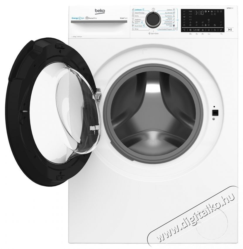 Beko BM5WFU610415W mos&oacute;g&eacute;p, 10 kg, 1400 rpm, &Uacute;jrahasznos&iacute;tott tart&aacute;ly, HomeWhiz WiFi-n kereszt&uuml;l, ProSmart inverter motor, AddXtra, Hygiene+, A energiaoszt&aacute;ly, Feh&eacute;r H&aacute;ztart&aacute;s / Otthon / K&uuml;lt&eacute;r - Mos&oacute;g&eacute;p / sz&aacute;r&iacute;t&oacute;g&eacute;p - El&ouml;lt&ouml;ltős norm&aacute;l (60cm-ig) mos&oacute;g&eacute;p - 536099