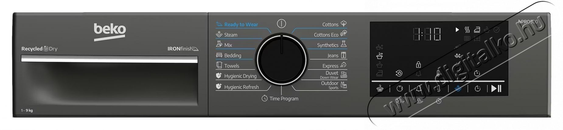 Beko B3T49233MEU hőszivatty&uacute;s sz&aacute;r&iacute;t&oacute;g&eacute;p, 9 kg, 15 program, D energiaoszt&aacute;ly, vasalhat&oacute; bevonat, RecycledDry, OptiSense, Aquawave, Hygienic Refresh, Antracit H&aacute;ztart&aacute;s / Otthon / K&uuml;lt&eacute;r - Mos&oacute;g&eacute;p / sz&aacute;r&iacute;t&oacute;g&eacute;p - Sz&aacute;r&iacute;t&oacute;g&eacute;p - 536097