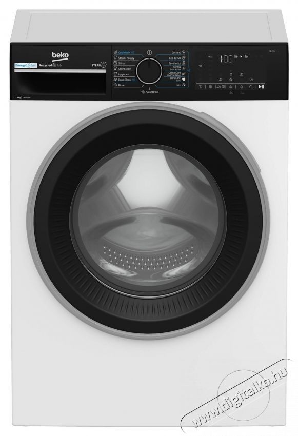 Beko B3WFU48415WBPBES mos&oacute;g&eacute;p, 8 kg, 1400 RPM, A energiaoszt&aacute;ly, SteamCure, AddXtra, ProSmart inverteres motor, AutoClean mos&oacute;szer fi&oacute;k, feh&eacute;r H&aacute;ztart&aacute;s / Otthon / K&uuml;lt&eacute;r - Mos&oacute;g&eacute;p / sz&aacute;r&iacute;t&oacute;g&eacute;p - El&ouml;lt&ouml;ltős norm&aacute;l (60cm-ig) mos&oacute;g&eacute;p - 536105
