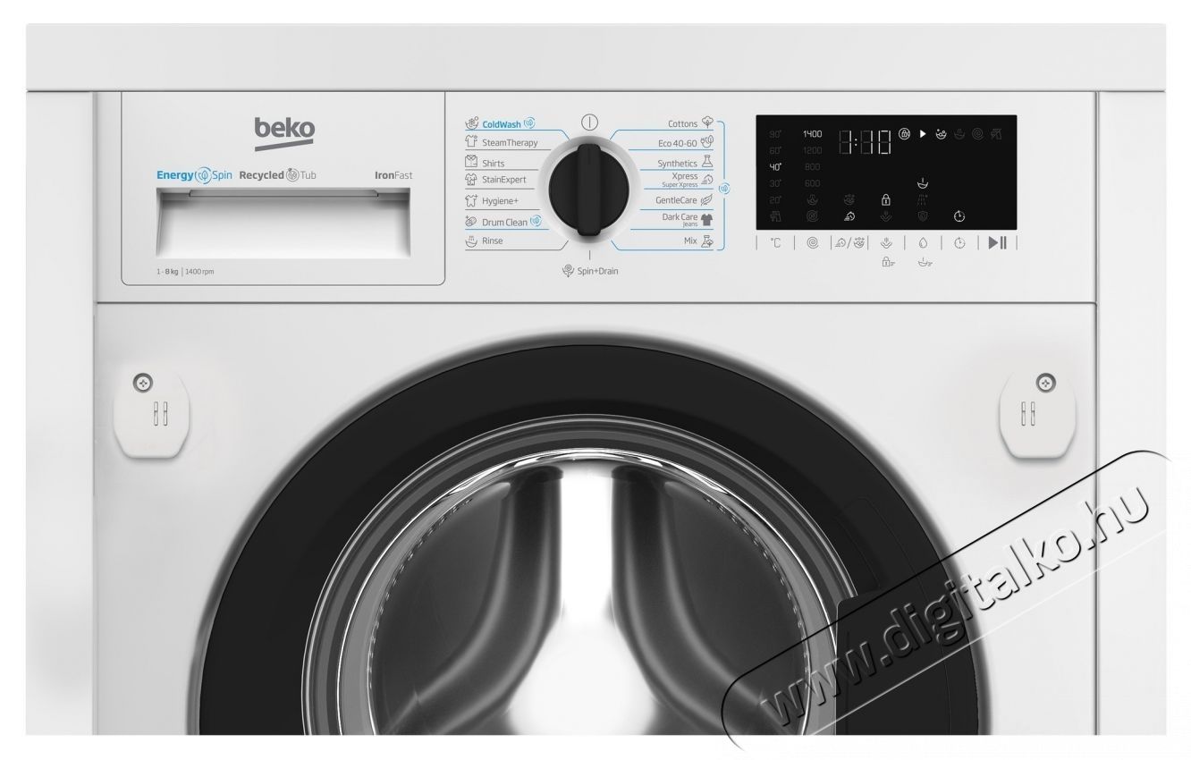 Beko B3WBT681415W be&eacute;p&iacute;thető mos&oacute;g&eacute;p, EnergySpin, SteamCure, 1400 RPM, 8 kg, A energiaoszt&aacute;ly, Feh&eacute;r H&aacute;ztart&aacute;s / Otthon / K&uuml;lt&eacute;r - Mos&oacute;g&eacute;p / sz&aacute;r&iacute;t&oacute;g&eacute;p - El&ouml;lt&ouml;ltős norm&aacute;l (60cm-ig) mos&oacute;g&eacute;p - 536109