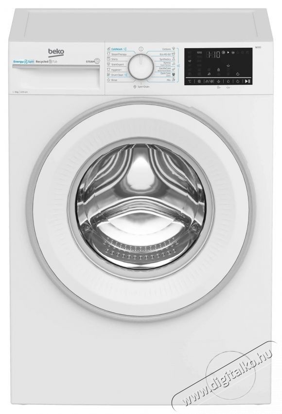 Beko B3WFU49215WWES mos&oacute;g&eacute;p, 9 kg, 1200 RPM, ProSmart Inverter Motor, &Uacute;jrahasznos&iacute;tott k&aacute;d, Hygiene+, SteamCure, AddXtra, A energiaoszt&aacute;ly, Feh&eacute;r H&aacute;ztart&aacute;s / Otthon / K&uuml;lt&eacute;r - Mos&oacute;g&eacute;p / sz&aacute;r&iacute;t&oacute;g&eacute;p - El&ouml;lt&ouml;ltős norm&aacute;l (60cm-ig) mos&oacute;g&eacute;p - 536126