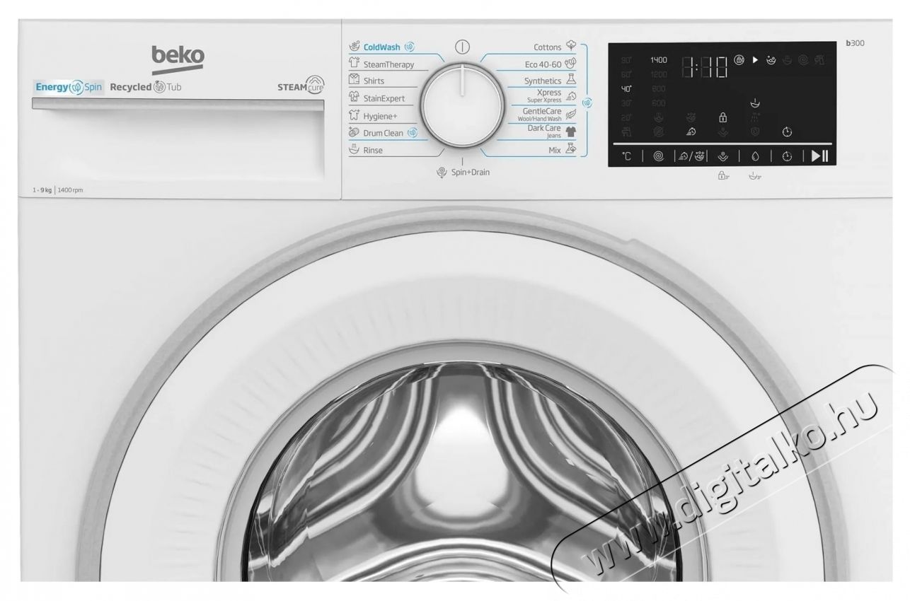 Beko B3WFU59425W keskeny mos&oacute;g&eacute;p, 9 kg, 1400 RPM, A energiaoszt&aacute;ly, IronFast, SteamCure, AddXtra, ProSmart Inverter Motor, SteamTherapy, feh&eacute;r H&aacute;ztart&aacute;s / Otthon / K&uuml;lt&eacute;r - Mos&oacute;g&eacute;p / sz&aacute;r&iacute;t&oacute;g&eacute;p - El&ouml;lt&ouml;ltős norm&aacute;l (60cm-ig) mos&oacute;g&eacute;p - 536110