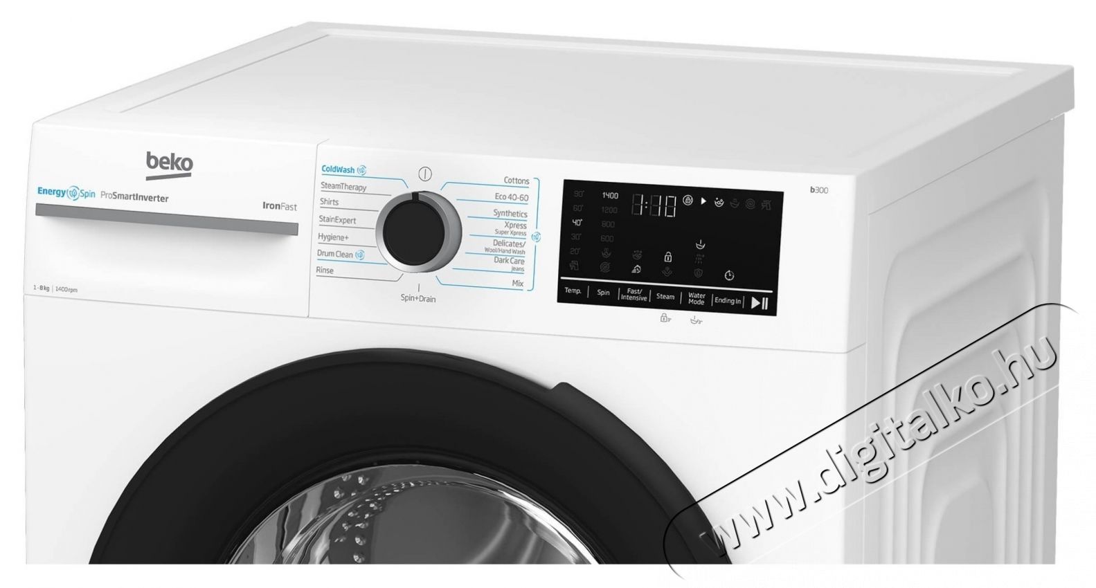 Beko BM3WFSU48415WB mos&oacute;g&eacute;p, 8 kg, 1400 ford./perc, A energiaoszt&aacute;ly, ProSmart Inverter Motor, EnergySpin, ColdWash, SteamCure, Feh&eacute;r H&aacute;ztart&aacute;s / Otthon / K&uuml;lt&eacute;r - Mos&oacute;g&eacute;p / sz&aacute;r&iacute;t&oacute;g&eacute;p - El&ouml;lt&ouml;ltős norm&aacute;l (60cm-ig) mos&oacute;g&eacute;p - 536122
