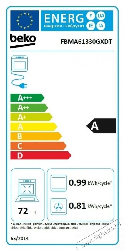 Beko FBMA61330GXDT tűzhely, Vegyes, 4 &eacute;gő, High-Efficiency, SteamShine Cleaning, AirFry, A energiaoszt&aacute;ly, 60cm, Rozsdamentes ac&eacute;l Konyhai term&eacute;kek - S&uuml;tő-főzőlap, tűzhely (szabadon&aacute;ll&oacute;) - Kombin&aacute;lt tűzhely (szabadon&aacute;ll&oacute;) - 533002