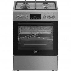 Beko FBMA61330GXDT tűzhely, Vegyes, 4 &eacute;gő, High-Efficiency, SteamShine Cleaning, AirFry, A energiaoszt&aacute;ly, 60cm, Rozsdamentes ac&eacute;l Konyhai term&eacute;kek - S&uuml;tő-főzőlap, tűzhely (szabadon&aacute;ll&oacute;) - Kombin&aacute;lt tűzhely (szabadon&aacute;ll&oacute;) - 533002
