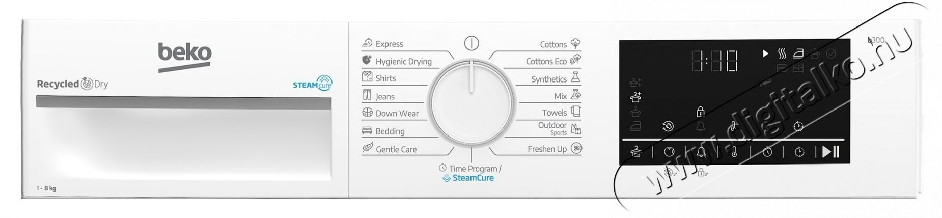 Beko B3T68230 hőszivatty&uacute;s sz&aacute;r&iacute;t&oacute;g&eacute;p, 8 kg, 15 program, D energiaoszt&aacute;ly, SteamCure, RecycledDry, EcoGentle, Aquawave, feh&eacute;r H&aacute;ztart&aacute;s / Otthon / K&uuml;lt&eacute;r - Mos&oacute;g&eacute;p / sz&aacute;r&iacute;t&oacute;g&eacute;p - Sz&aacute;r&iacute;t&oacute;g&eacute;p - 536112