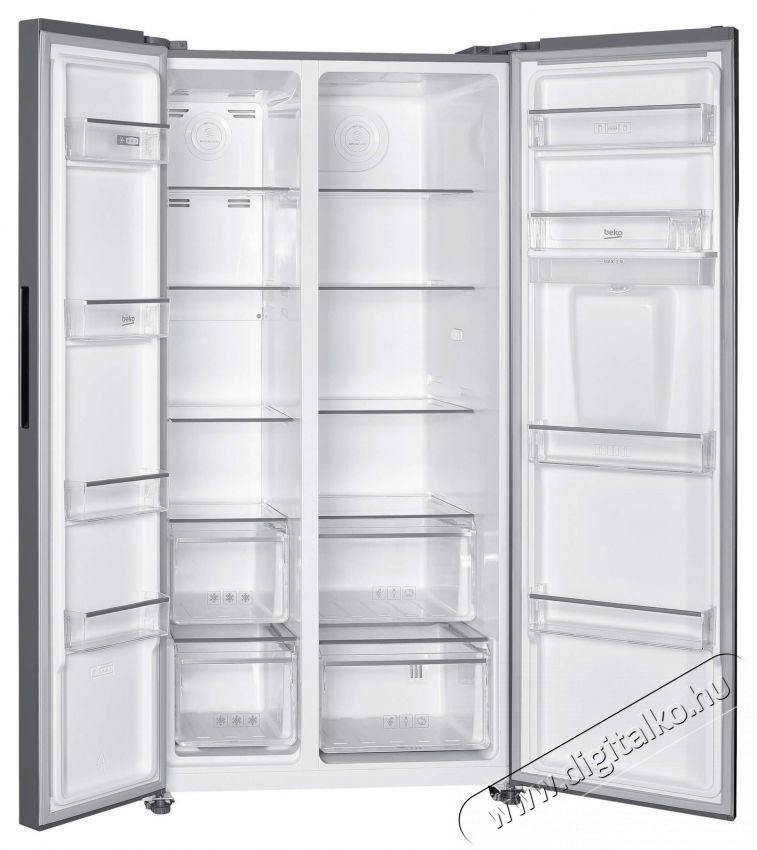 Beko GNO5322WDXPN Side by side hűtőszekr&eacute;ny, 532 Inox Konyhai term&eacute;kek - Hűtő, fagyaszt&oacute; (szabadon&aacute;ll&oacute;) - Amerikai t&iacute;pus&uacute; Side By Side hűtő - 534868