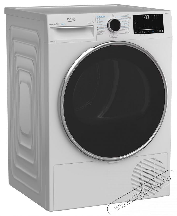 Beko B5T68247 kondenz&aacute;ci&oacute;s sz&aacute;r&iacute;t&oacute;g&eacute;p, 8 kg, 15 program, RapiDry, RecycledDry, SteamCure, ProSmart Inverter Motor, AquaWave, OptiSense, GentleCare, C energiaoszt&aacute;ly, Feh&eacute;r Konyhai term&eacute;kek - Mosogat&oacute;g&eacute;p - Norm&aacute;l (60cm) szabadon&aacute;ll&oacute; mosogat&oacute;g&eacute;p - 536104