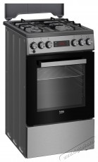 Beko FSM52331TXDS g&aacute;ztűzhely, vegyes, 4 &eacute;gő, 3D főz&eacute;s, elektromos s&uuml;tő Konyhai term&eacute;kek - S&uuml;tő-főzőlap, tűzhely (szabadon&aacute;ll&oacute;) - G&aacute;ztűzhely (szabadon&aacute;ll&oacute;) - 533003