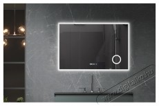 Belform Atlantis f&uuml;rdőszobai t&uuml;k&ouml;r, 3 sz&iacute;nű LED vil&aacute;g&iacute;t&aacute;ssal, &eacute;rintőkapcsol&oacute;val, &oacute;r&aacute;val, nagy&iacute;t&oacute;val, p&aacute;ramentes funkci&oacute;val, 120 x 80 cm, F energiaoszt&aacute;ly&uacute; H&aacute;ztart&aacute;s / Otthon / K&uuml;lt&eacute;r - F&uuml;rdőszoba / wc - Kieg&eacute;sz&iacute;tő - 536150