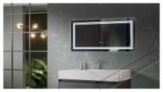 Belform Cronos f&uuml;rdőszobai t&uuml;k&ouml;r, 3 sz&iacute;nű LED vil&aacute;g&iacute;t&aacute;ssal, &Eacute;rintőkapcsol&oacute;val, &oacute;r&aacute;val, P&aacute;ramentes&iacute;tő funkci&oacute;val, 120x60 cm, F energiaoszt&aacute;ly H&aacute;ztart&aacute;s / Otthon / K&uuml;lt&eacute;r - F&uuml;rdőszoba / wc - Kieg&eacute;sz&iacute;tő - 536151