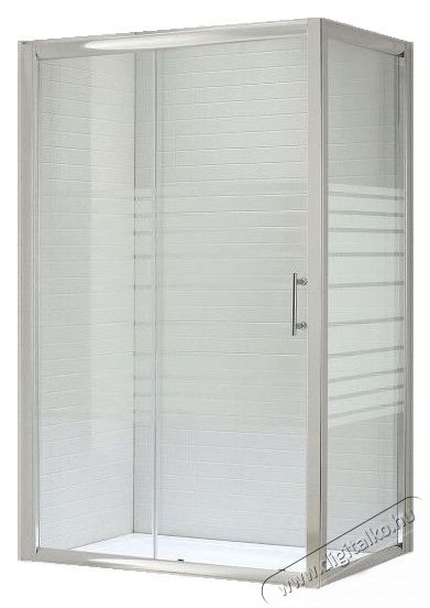 Belform Grid Zuhanykabin, n&eacute;gysz&ouml;gletes, kr&oacute;mozott profil, tol&oacute;ajt&oacute;, biztons&aacute;gi &uuml;veg, 120x80cm H&aacute;ztart&aacute;s / Otthon / K&uuml;lt&eacute;r - F&uuml;rdőszoba / wc - Kieg&eacute;sz&iacute;tő - 536145