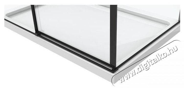 Belform Infinity 27CB1804 t&eacute;glalap alak&uacute; zuhanyparav&aacute;n, 1 tol&oacute;ajt&oacute;, 6 mm-es &uuml;veg, fekete cs&iacute;kokkal, matt fekete profil, 120x80x200 cm H&aacute;ztart&aacute;s / Otthon / K&uuml;lt&eacute;r - F&uuml;rdőszoba / wc - Kieg&eacute;sz&iacute;tő - 536139