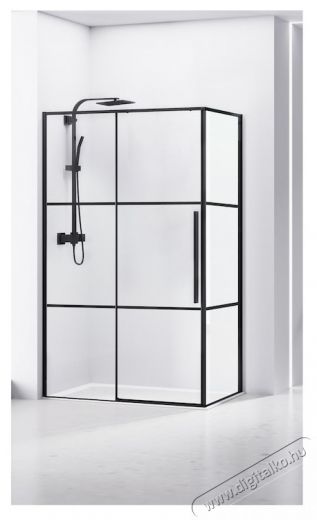 Belform Infinity 27CB1804 t&eacute;glalap alak&uacute; zuhanyparav&aacute;n, 1 tol&oacute;ajt&oacute;, 6 mm-es &uuml;veg, fekete cs&iacute;kokkal, matt fekete profil, 120x80x200 cm H&aacute;ztart&aacute;s / Otthon / K&uuml;lt&eacute;r - F&uuml;rdőszoba / wc - Kieg&eacute;sz&iacute;tő - 536139