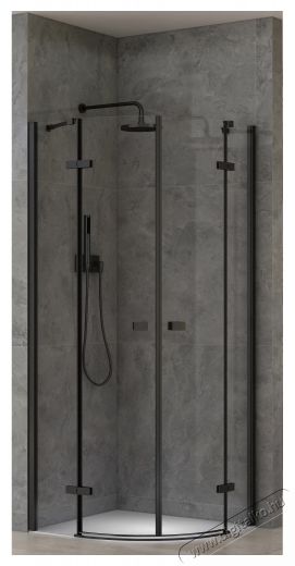 Belform Infinity 27CB2824 f&eacute;lk&ouml;r alak&uacute; zuhanyparav&aacute;n, 2 csukl&oacute;s ajt&oacute;, 6 mm-es &uuml;veg, &aacute;tl&aacute;tsz&oacute;, matt fekete profil, 80x80x200 cm H&aacute;ztart&aacute;s / Otthon / K&uuml;lt&eacute;r - F&uuml;rdőszoba / wc - Kieg&eacute;sz&iacute;tő - 536136