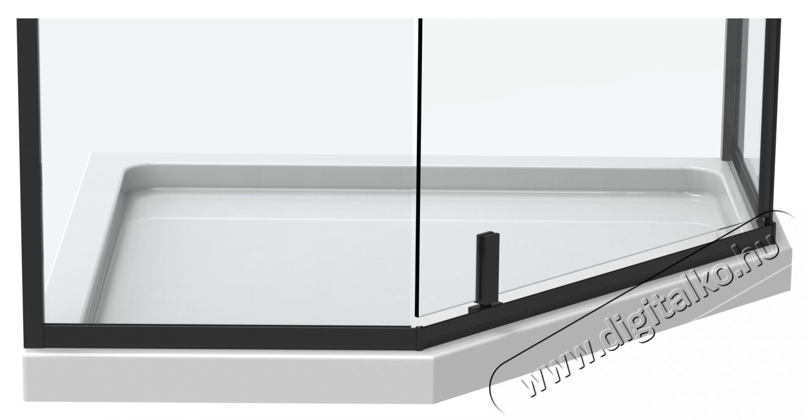 Belform Infinity 27CB2834 &ouml;tsz&ouml;gletű zuhanyparav&aacute;n, 1 csukl&oacute;s ajt&oacute;, 6 mm-es &uuml;veg, fekete cs&iacute;kokkal, matt fekete profil, 80x80x200 cm H&aacute;ztart&aacute;s / Otthon / K&uuml;lt&eacute;r - F&uuml;rdőszoba / wc - Kieg&eacute;sz&iacute;tő - 536142