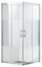 Belform Maze n&eacute;gyzet alak&uacute; zuhanykabin, 2 tol&oacute;ajt&oacute;, 6 mm-es biztons&aacute;gi &uuml;veg, &aacute;tl&aacute;tsz&oacute; &uuml;veg, kr&oacute;m profil, 80x80x185 cm H&aacute;ztart&aacute;s / Otthon / K&uuml;lt&eacute;r - F&uuml;rdőszoba / wc - Kieg&eacute;sz&iacute;tő - 536149