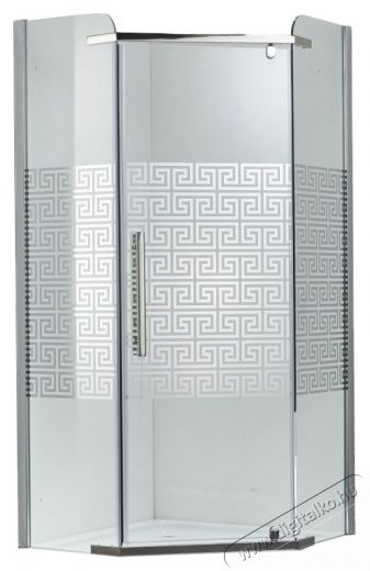 Belform &Ouml;tsz&ouml;gletű zuhanykabin, Belform Maze, 80x80 cm, csukl&oacute;s ajt&oacute;val, jobbra ny&iacute;l&oacute; H&aacute;ztart&aacute;s / Otthon / K&uuml;lt&eacute;r - F&uuml;rdőszoba / wc - Kieg&eacute;sz&iacute;tő - 536147