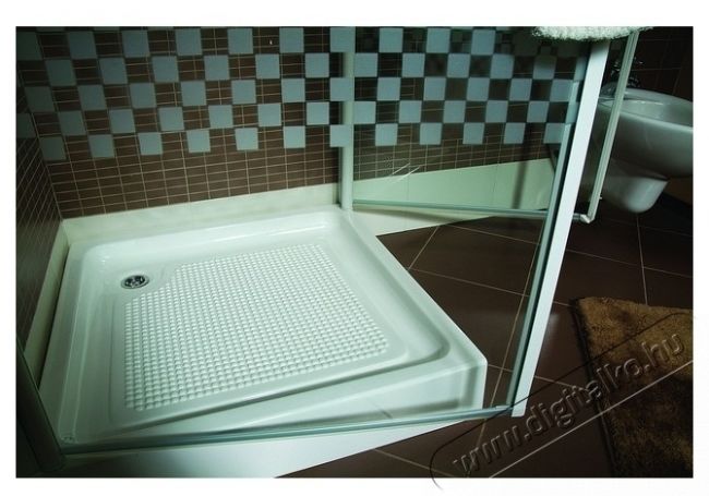 Belform Cubo Zuhanyt&aacute;lca, n&eacute;gysz&ouml;gletes, Akrill+ABS, 90x90cm H&aacute;ztart&aacute;s / Otthon / K&uuml;lt&eacute;r - F&uuml;rdőszoba / wc - Kieg&eacute;sz&iacute;tő - 536160