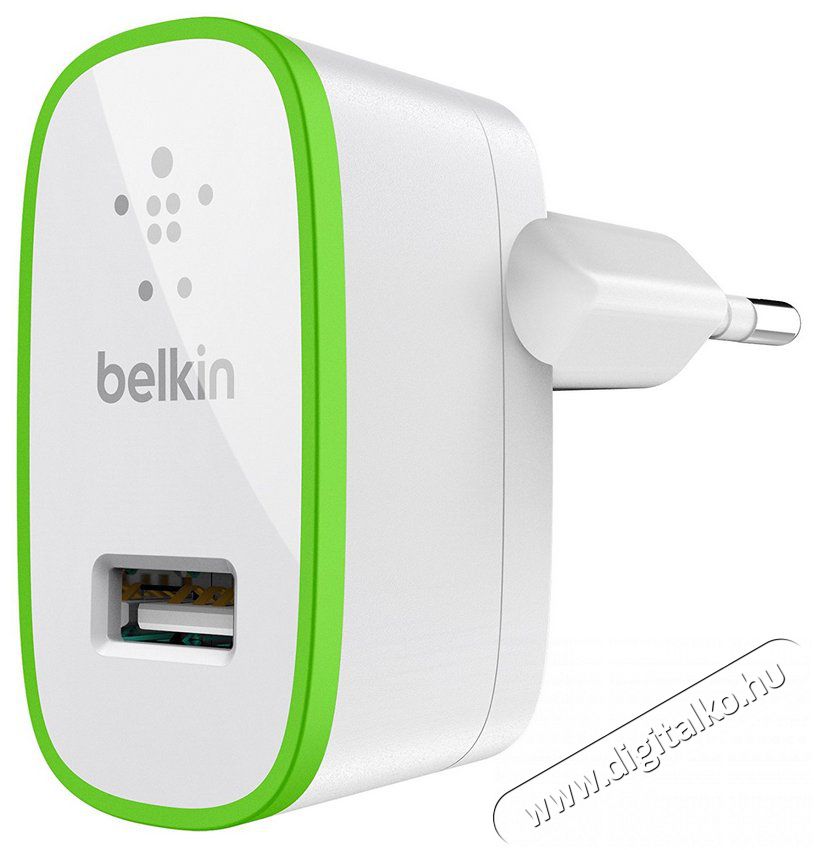 Belkin 2.1A fehér USB (kábel nélkül) Apple Lightning kompatibilis hálózati töltő (F8J052CWWHT) Mobil / Kommunikáció / Smart - Mobiltelefon kiegészítő / tok - Hálózati-, autós töltő - 323756