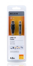 Belkin 4.8m USB 2.0 A- B átalakító kábel (F3U154CP4.8M) Mobil / Kommunikáció / Smart - Mobiltelefon kiegészítő / tok - Kábel / átalakító - 323681