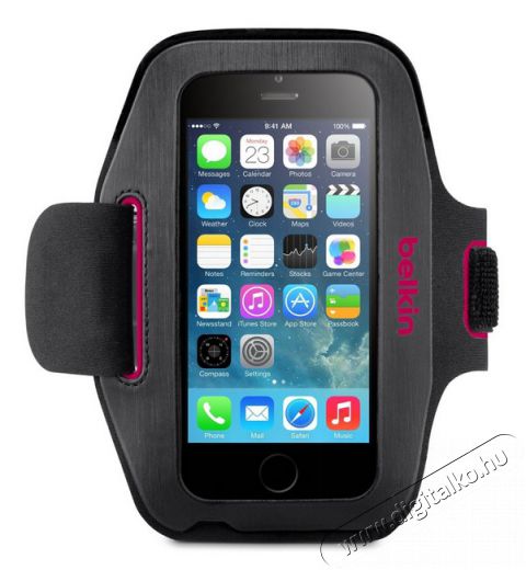 Belkin Armband iPhone 6 sport karpánt (F8W500BTC01) - fekete/pink Mobil / Kommunikáció / Smart - Mobiltelefon kiegészítő / tok - Övtáska / karpánt futáshoz - 323472