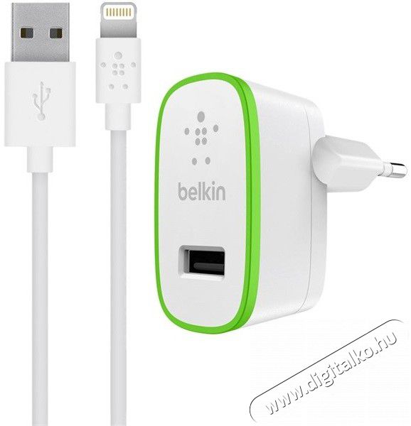 Belkin Boost Up (F8J125VF04-WHT) Apple Lightning 2,4A gyorstöltő + kábel - fehér Mobil / Kommunikáció / Smart - Mobiltelefon kiegészítő / tok - Hálózati-, autós töltő - 323454