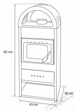 Bella Thalia NERA PLUS ECO 5,4 kW, antracit, füstcső 120 mm Kandallókályha Háztartás / Otthon / Kültér - Fűtés - Kandalló - 524303