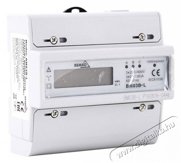 Bemko A30-BM03B-L fogyasztásmérő elektromos kijelzővel 3 fázisú Háztartás / Otthon / Kültér - Szerszám - Egyéb szerszám - 361139