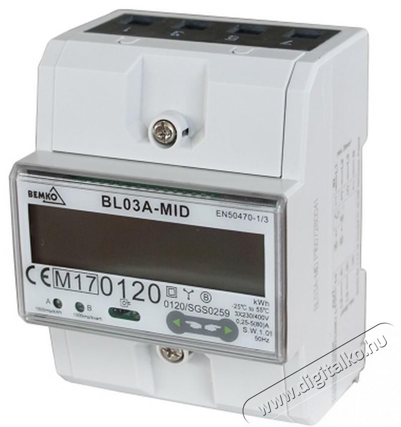 Bemko A31-BL03A-MID Fogyasztásmérő elektromos kijelzővel Háztartás / Otthon / Kültér - Szerszám - Egyéb szerszám - 361138