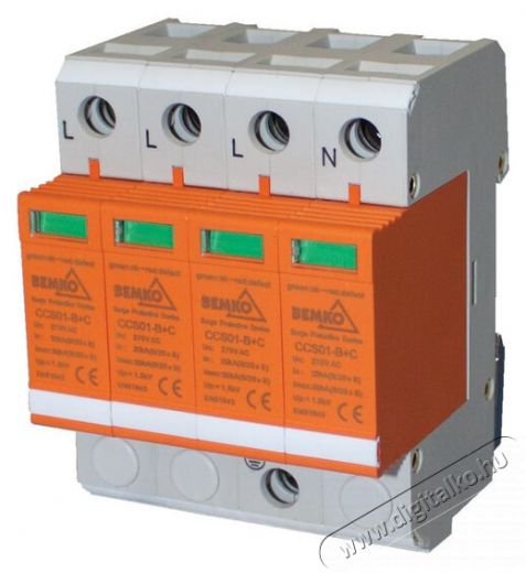 Bemko A50-CCS01-4P-B-C 4P túlfeszültséglevezető B+C 25kA Egyéb - Nem forgalmazzuk ! - 403412