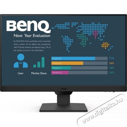 BenQ BL2490, 23.8 , Full HD, 100Hz, 5ms, fekete Iroda &eacute;s sz&aacute;m&iacute;t&aacute;stechnika - Monitor - Professzion&aacute;lis LED kijelző - 533011