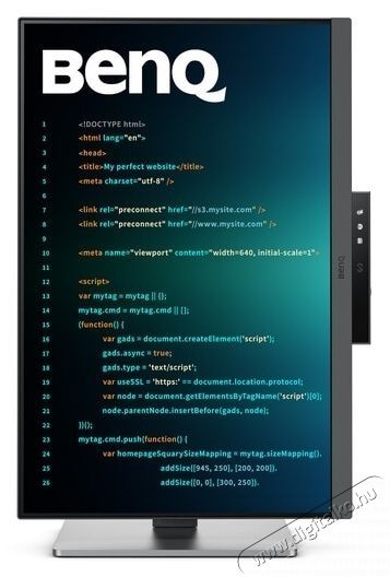 BenQ RD240Q QHD IPS LED monitor, 24 , 5 ms, 60 Hz-es v&aacute;laszidővel, fekete Iroda &eacute;s sz&aacute;m&iacute;t&aacute;stechnika - Monitor - Professzion&aacute;lis LED kijelző - 533014