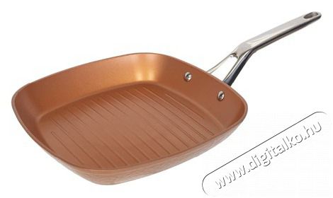 Bergner SG 6318 Origen 28x28cm alumínium grill serpenyő Konyhai termékek - Edény - Grill serpenyő / grill tál - 388108