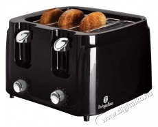 Berlinger Haus Bh/9241 fekete 4 szeletes kenyérpirító Konyhai termékek - Konyhai kisgép (sütés / főzés / hűtés / ételkészítés) - Kenyérpirító - 466516