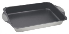 Berlinger Haus BH/7649 szatén szürke 40 cm, mély hosszúkás sütőtepsi szilikon fogóval Konyhai termékek - Edény - Sütőtepsi / sütőforma - 499916