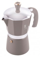 Berlinger Haus BH/8568 matt taupe 3 személyes kotyogós kávéfőző Konyhai termékek - Kávéfőző / kávéörlő / kiegészítő - Kotyogó kávéfőző - 500029