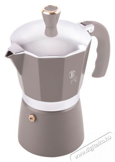 Berlinger Haus BH/8568 matt taupe 3 személyes kotyogós kávéfőző Konyhai termékek - Kávéfőző / kávéörlő / kiegészítő - Kotyogó kávéfőző - 500029